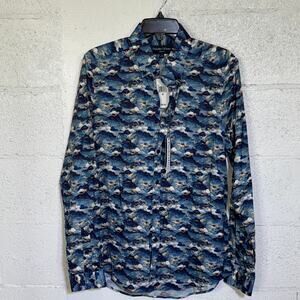 Paisley & Gray Men's Brian Slim Fit L/S button front Golden Wave medium $95